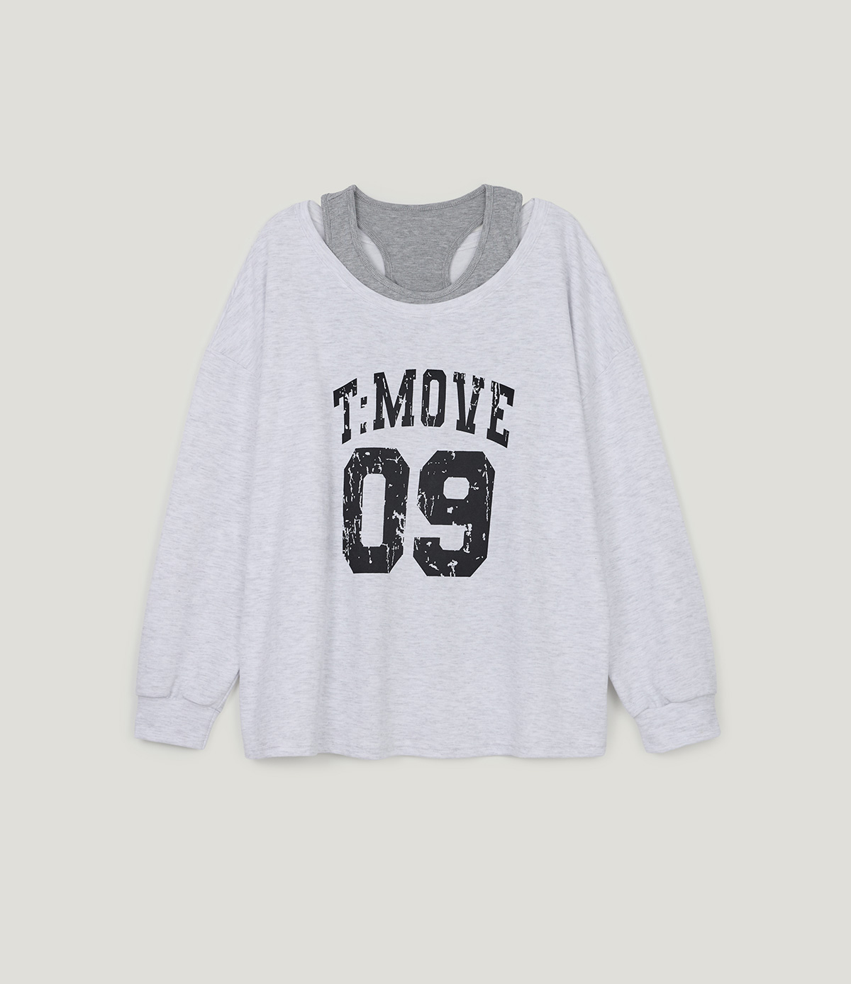 TWEE Bena vintage printing sleeveless T-shirt set - Product detail view