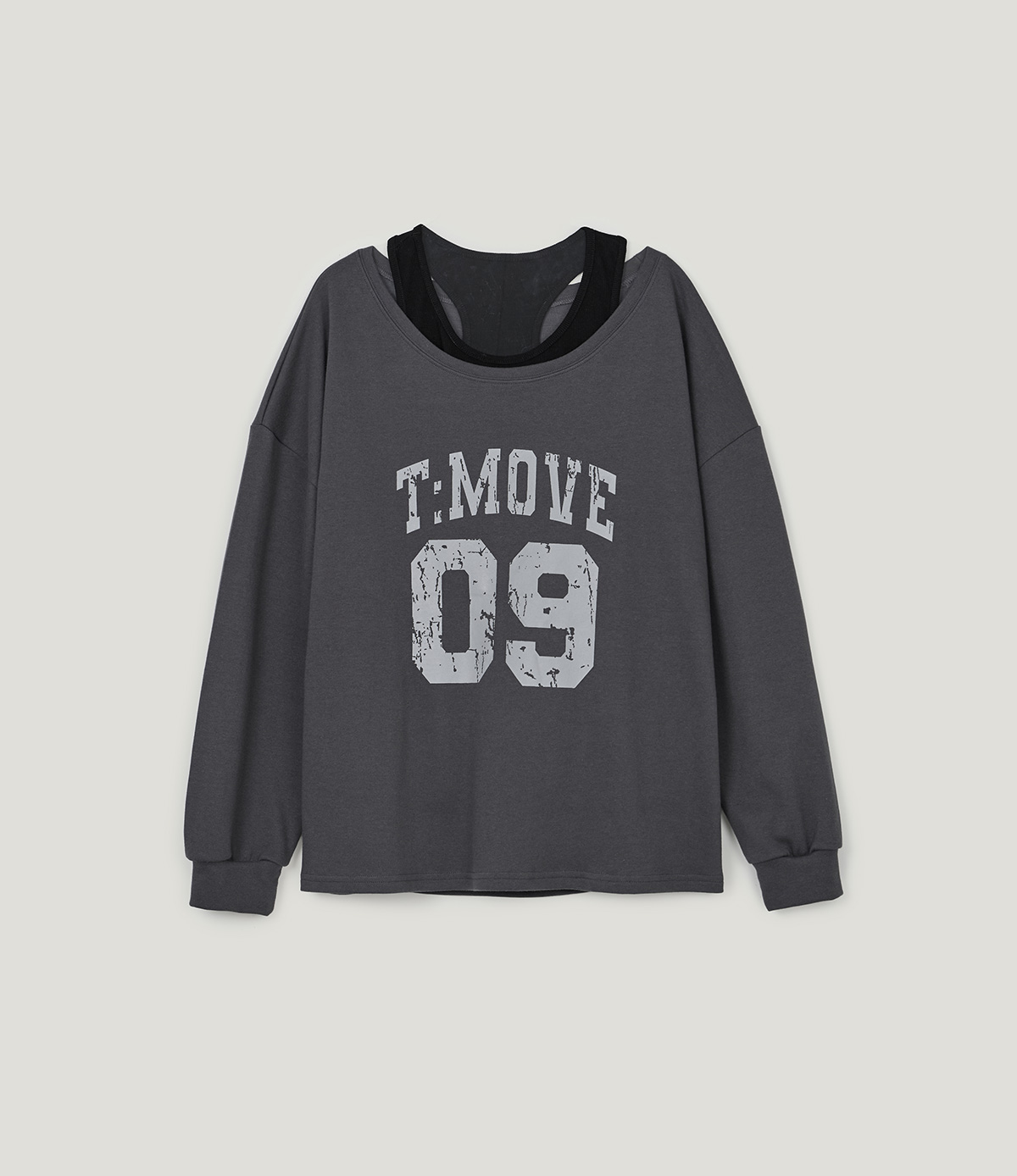 TWEE Bena vintage printing sleeveless T-shirt set - Product detail view