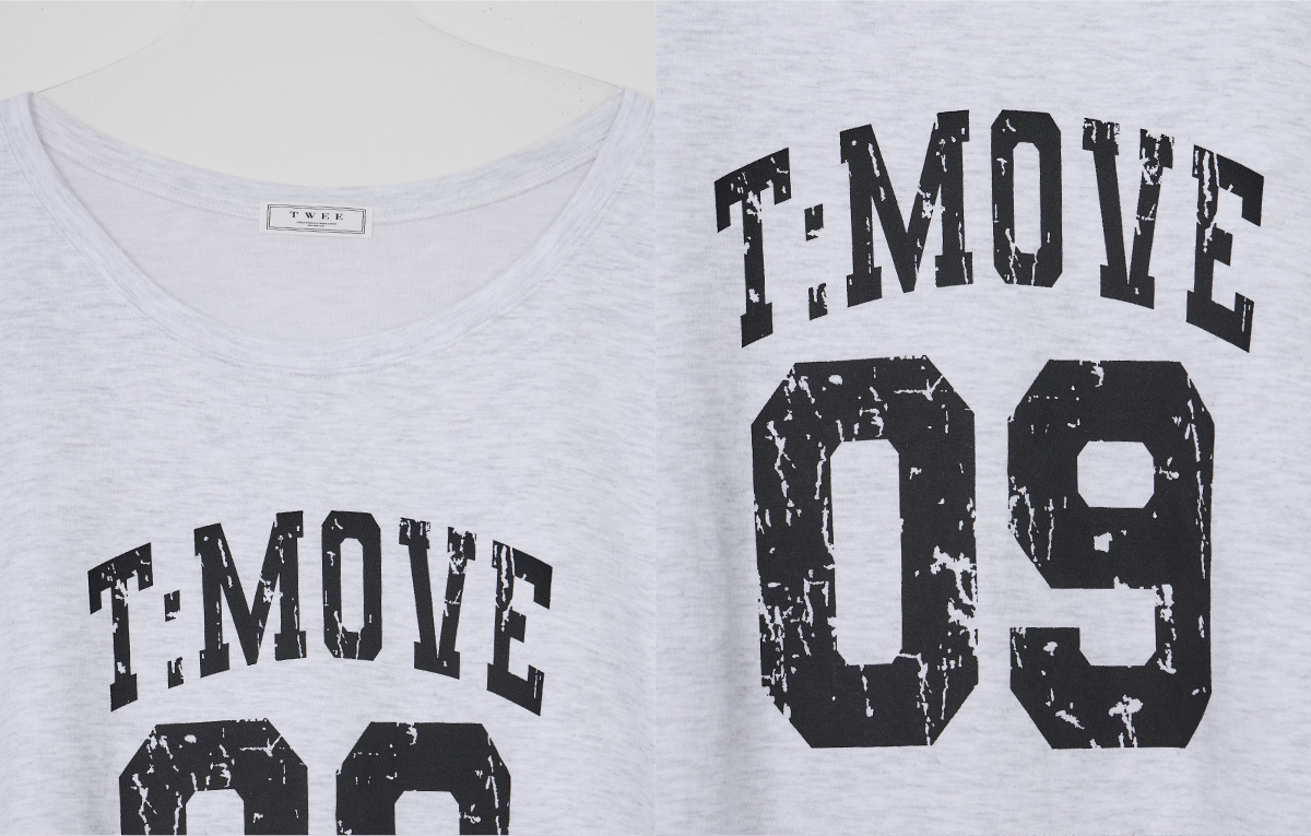 TWEE Bena vintage printing sleeveless T-shirt set - Product detail view