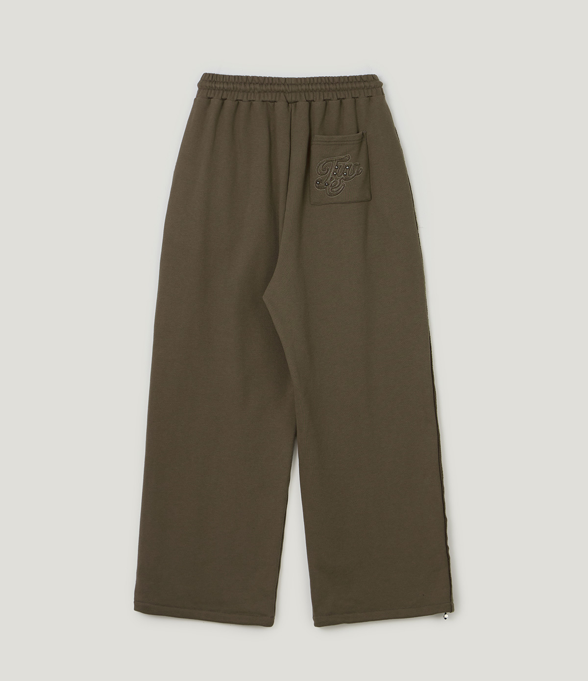 TWEE Reven stud banding long sweatpants - Product detail view