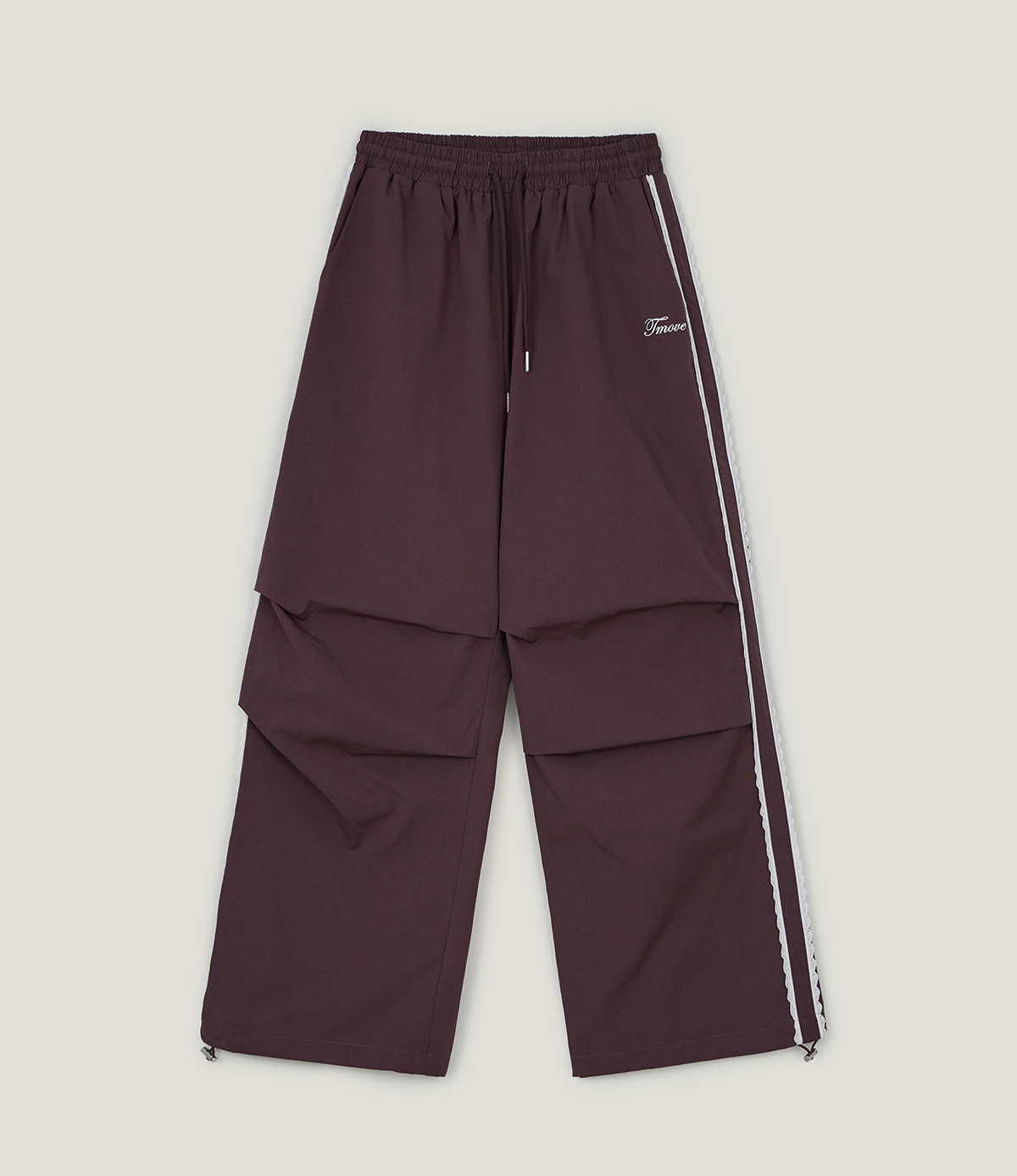 TWEE Mopin lace nylon banding long pants - Product detail view