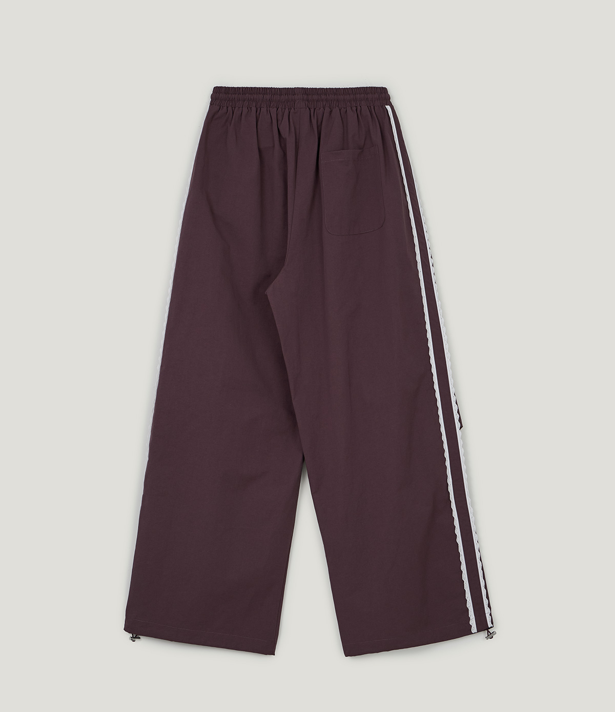 TWEE Mopin lace nylon banding long pants - Product detail view