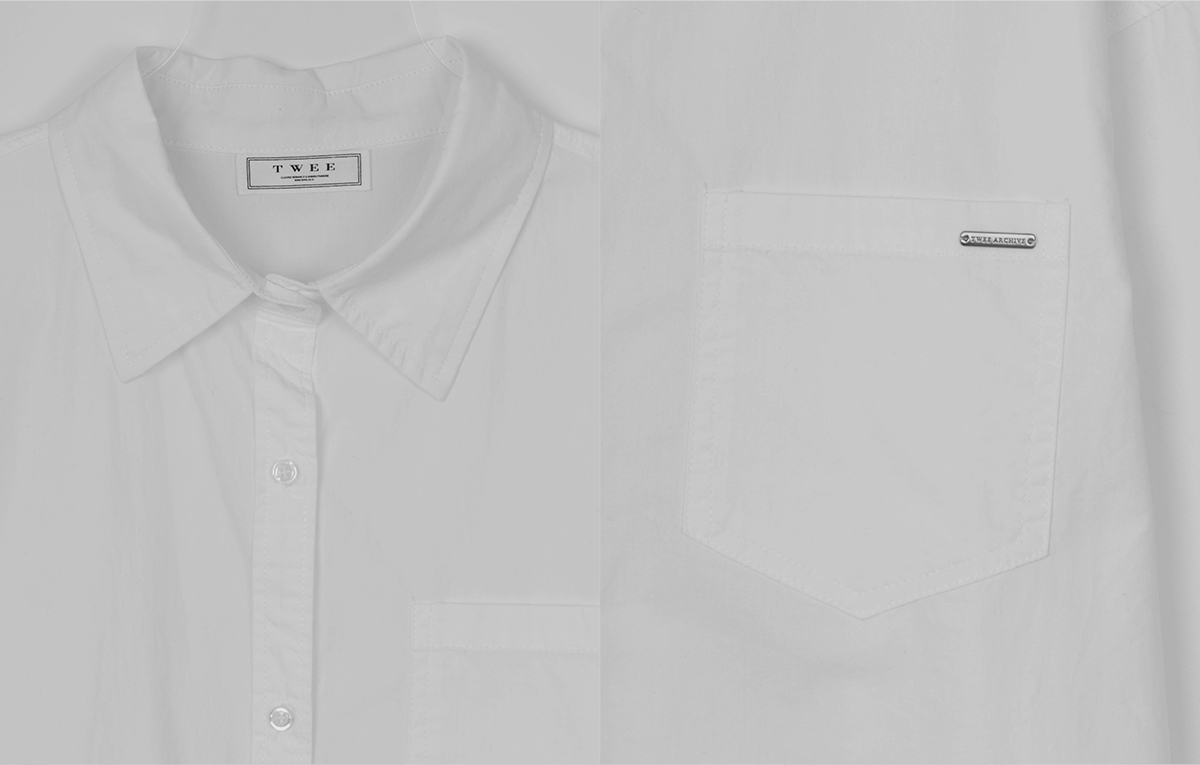 TWEE Patter basic pocket long sleeve shirt - Product detail view