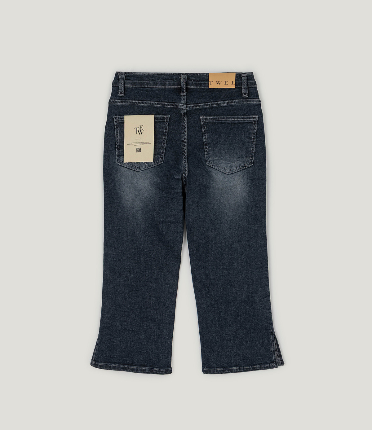 TWEE Dezel washed capri denim pants - Product detail view