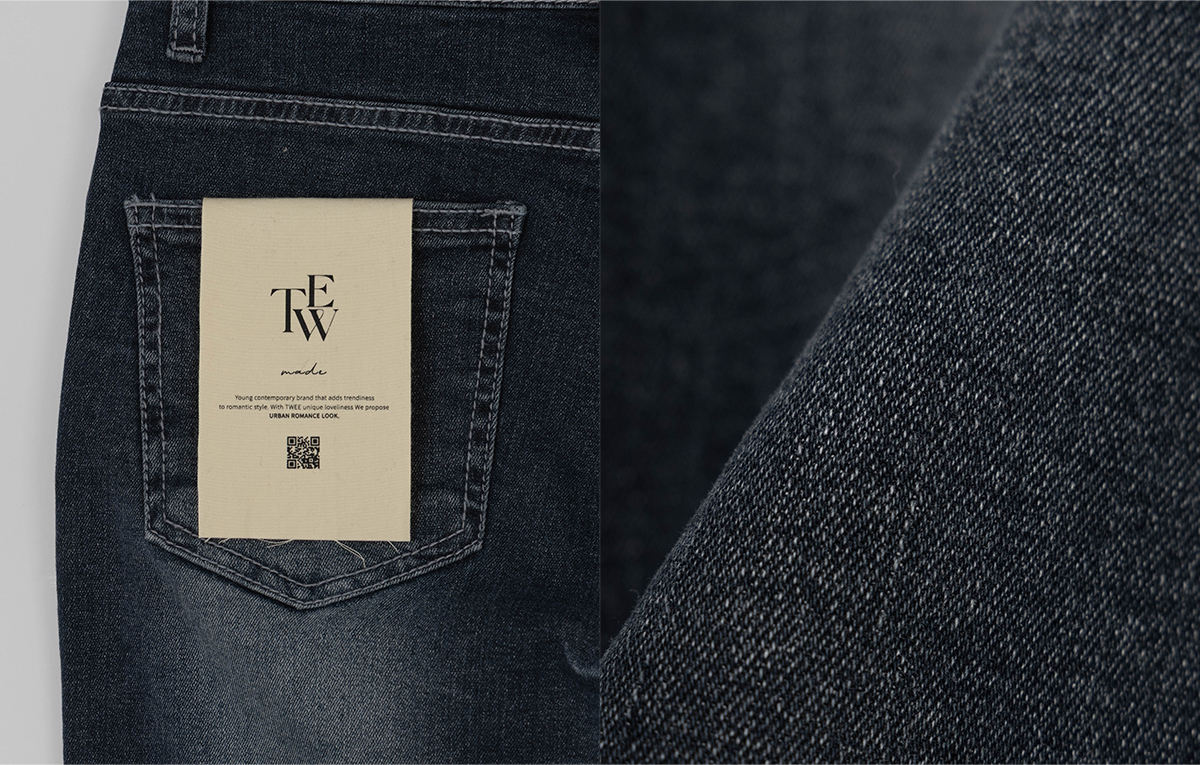 TWEE Dezel washed capri denim pants - Product detail view
