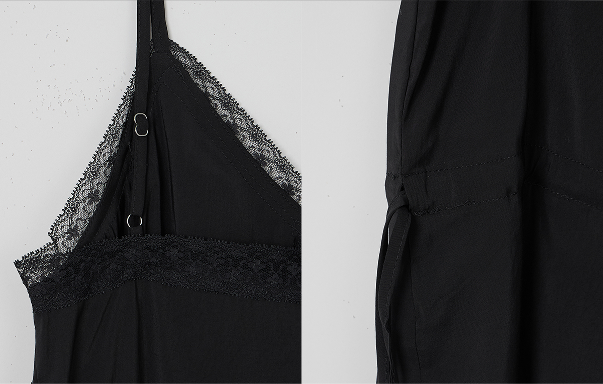 TWEE Benmu lace satin sleeveless blouse - Product detail view