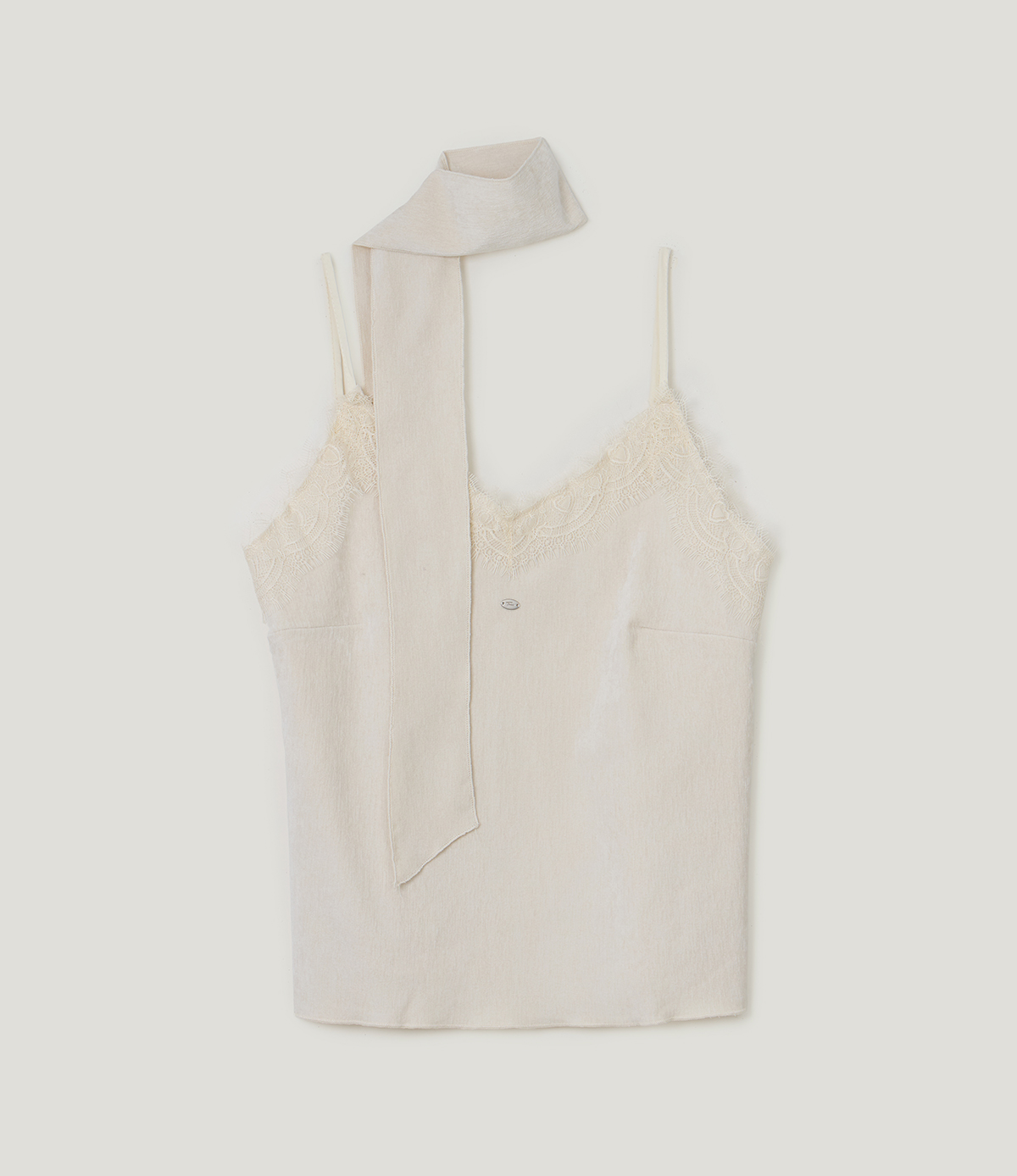 TWEE Pevol lace suede sleeveless blouse - Product detail view