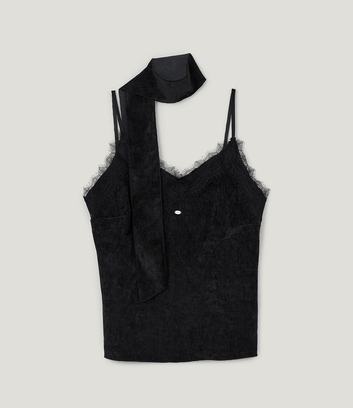 TWEE Pevol lace suede sleeveless blouse - Product detail view
