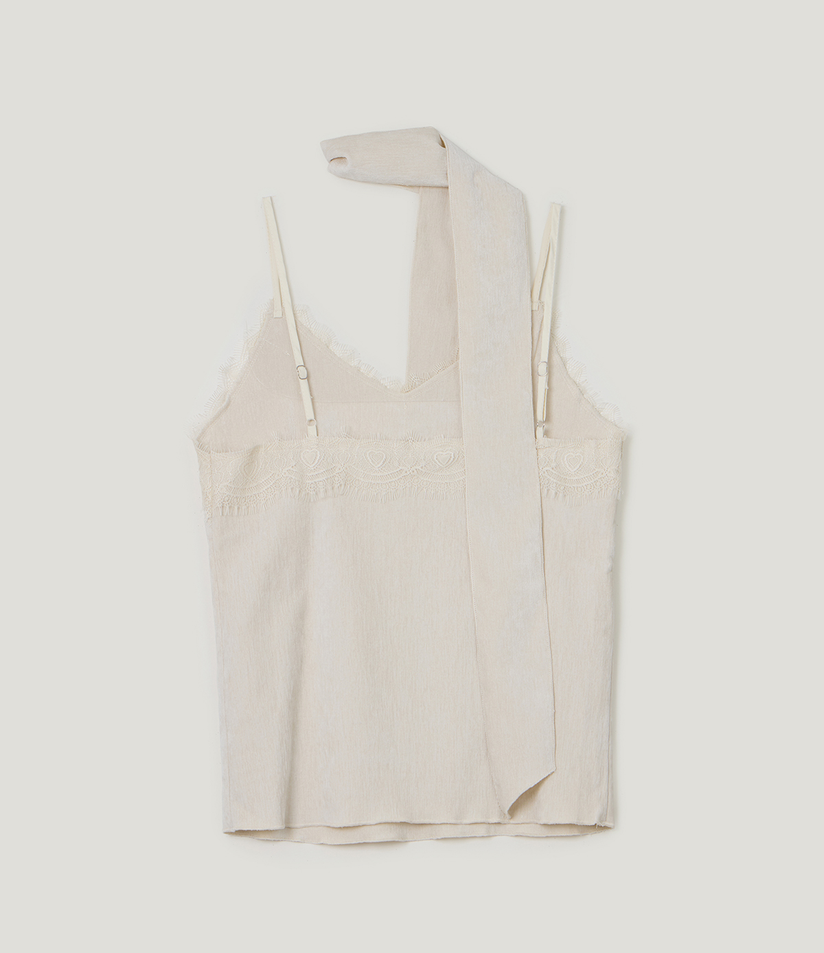 TWEE Pevol lace suede sleeveless blouse - Product detail view