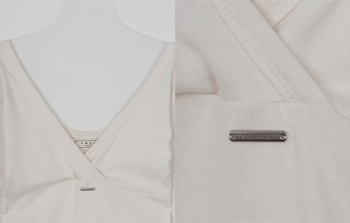 TWEE Relly wrap long sleeve T-shirt - Product detail view
