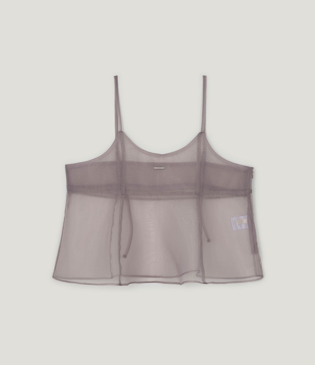 TWEE Beel pink see-through organza bustier - Product detail view