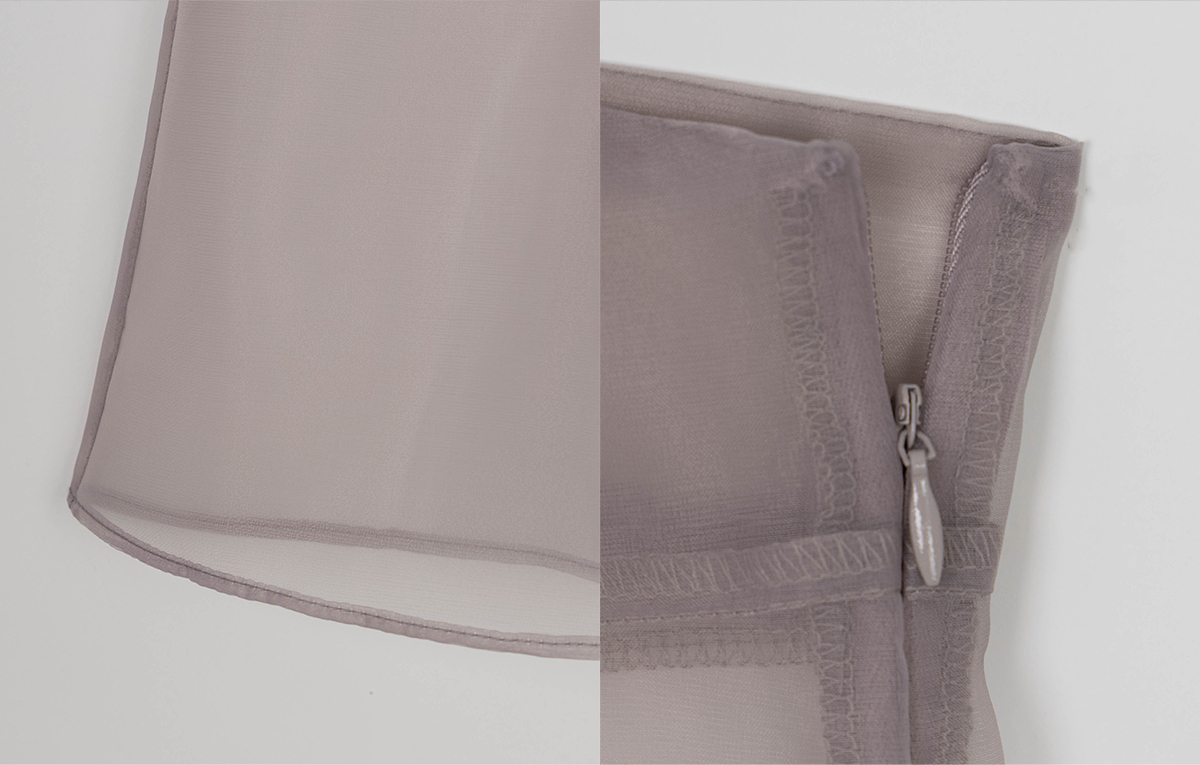TWEE Beel pink see-through organza bustier - Product detail view