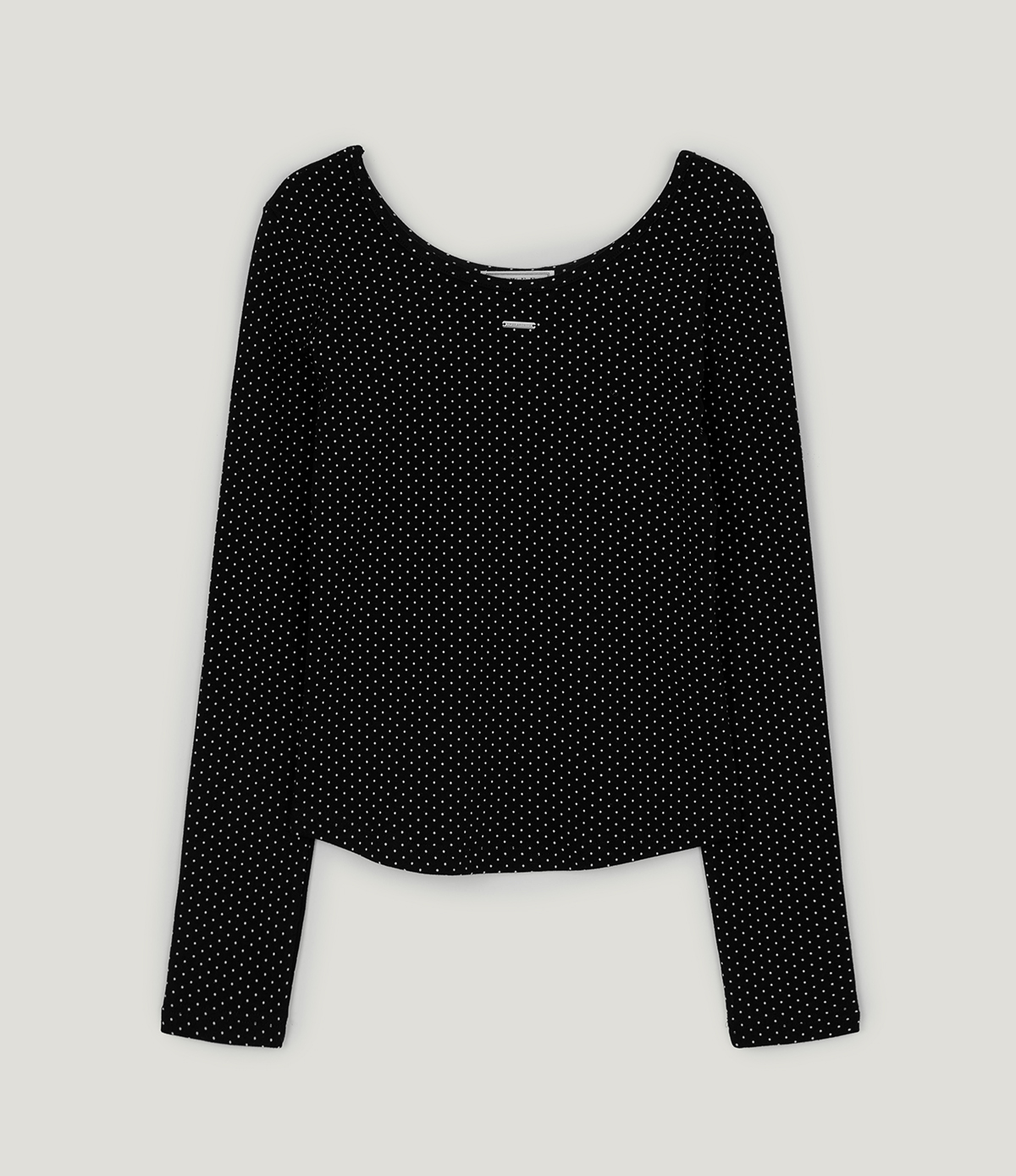 TWEE Comme dot round neck long sleeve T-shirt - Product detail view