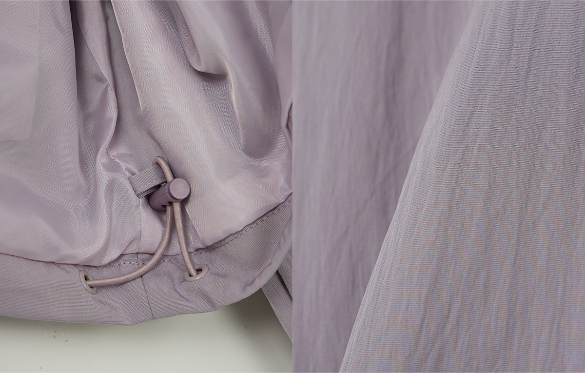 TWEE Bender frill nylon hood windbreaker jumper - Product detail view