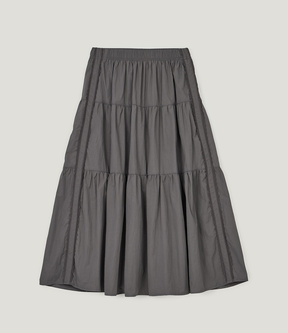 TWEE Jure lace nylon tiered long skirt - Product detail view