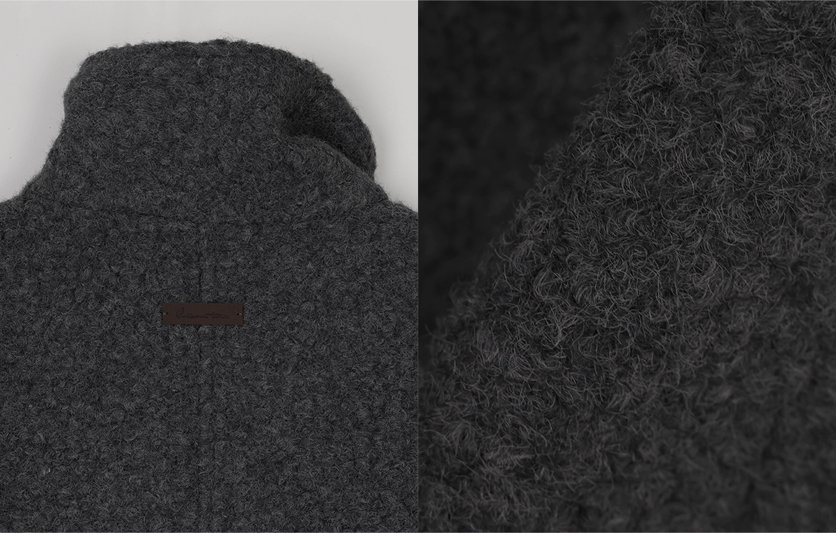 TWEE Obins boucle half coat (strap set) - Product detail view