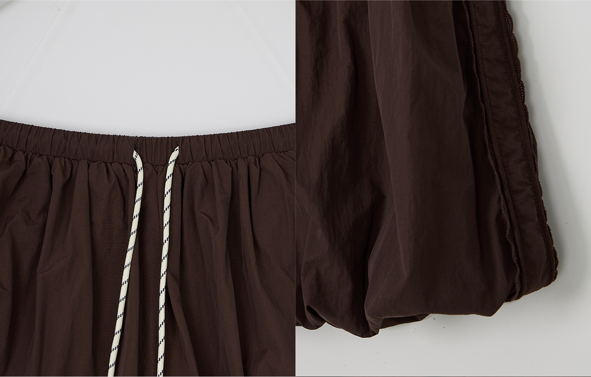 TWEE Colt nylon balloon banding mini skirt - Product detail view