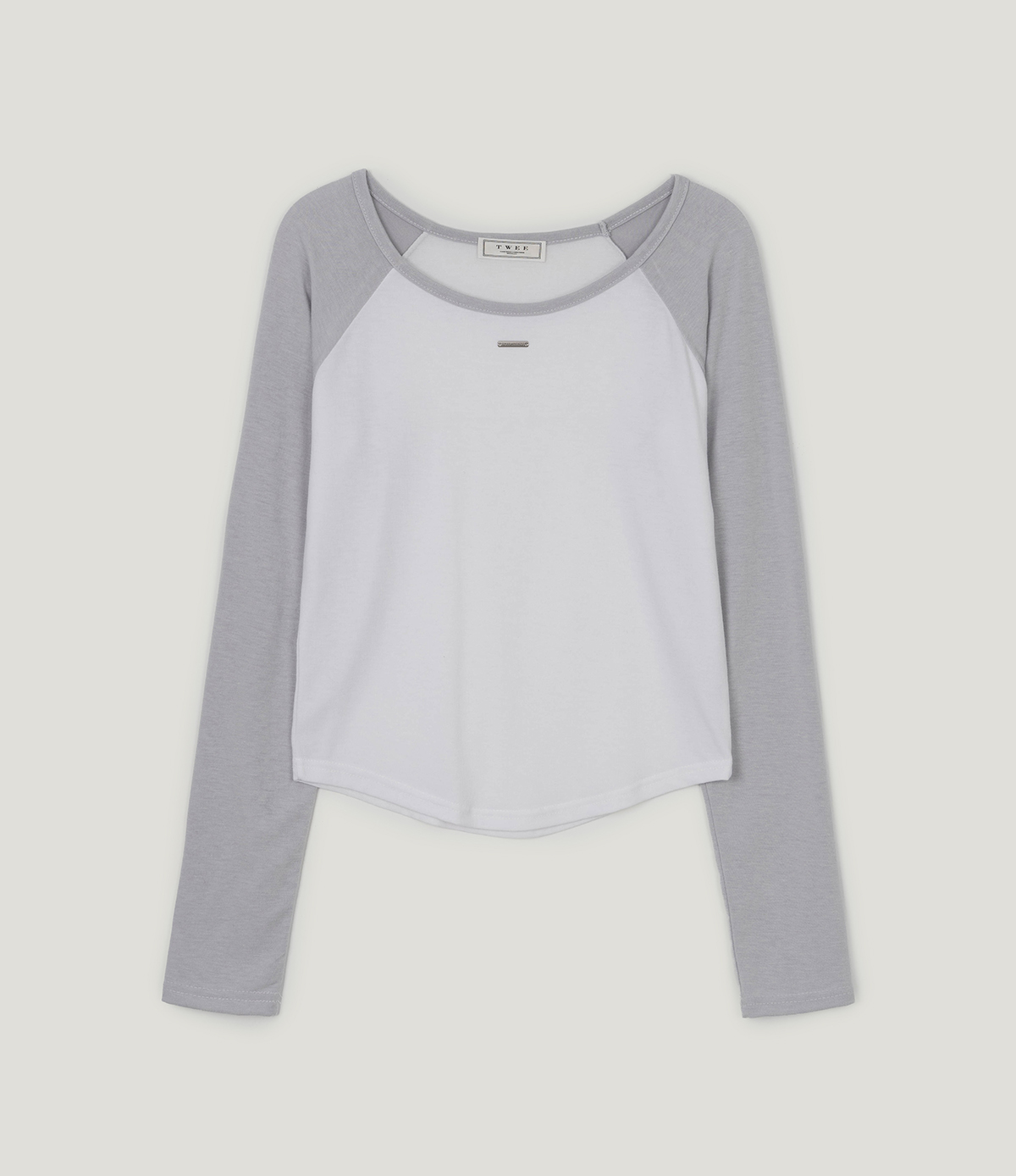 TWEE Rushi contrast raglan long sleeve T-shirt - Product detail view