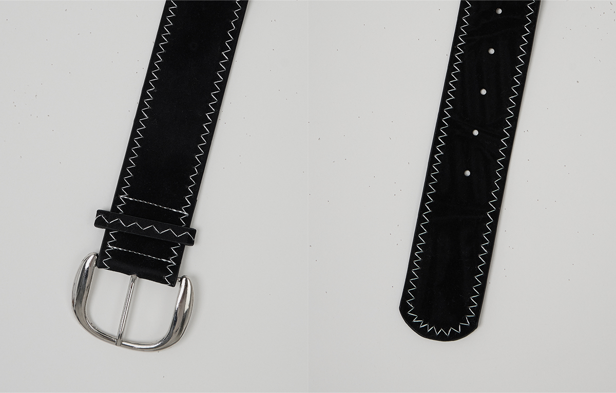 TWEE Tonel suede pleated mini skirt (belt set) - Product detail view