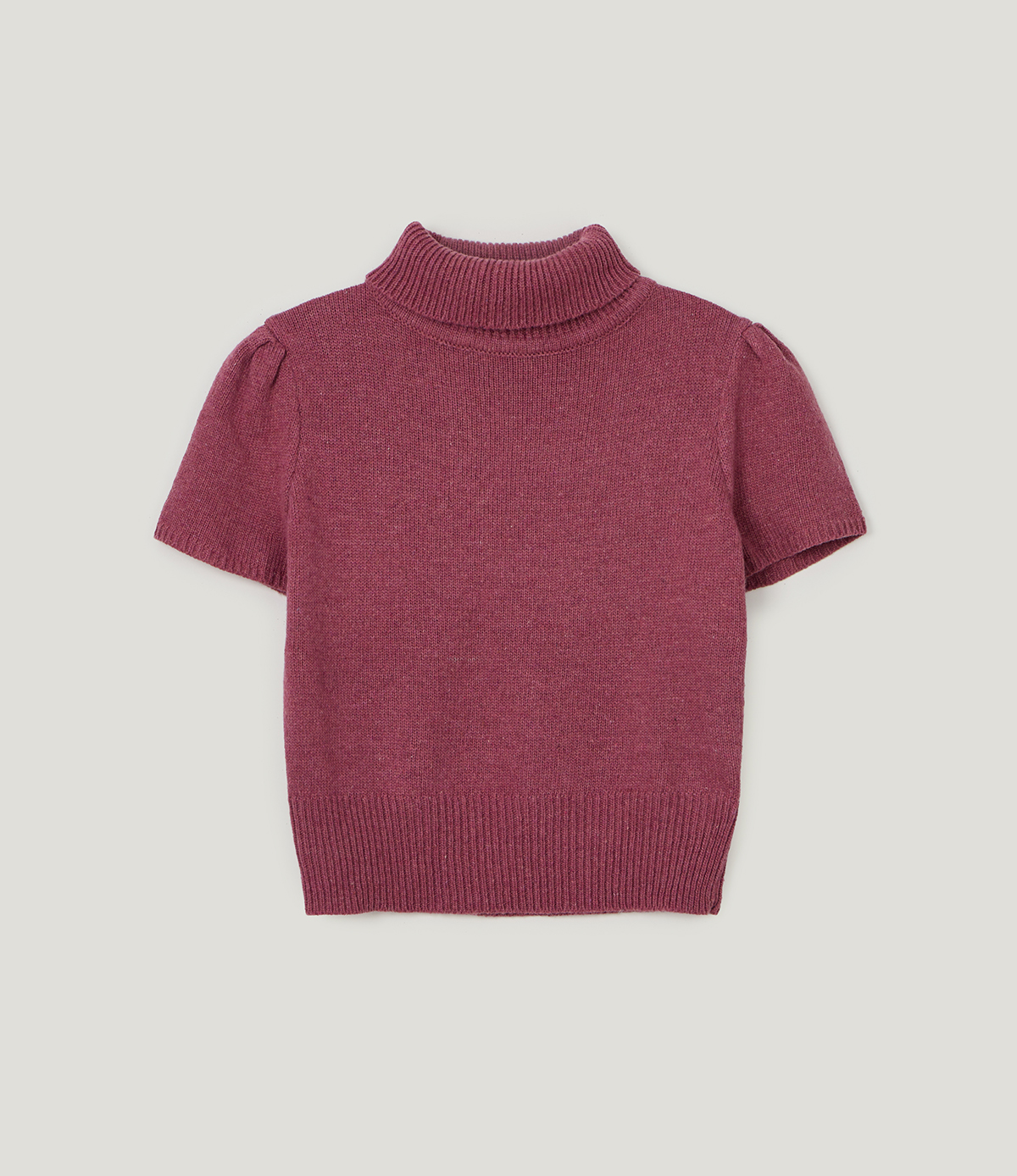 TWEE Det puff turtleneck short sleeve knit - Product detail view