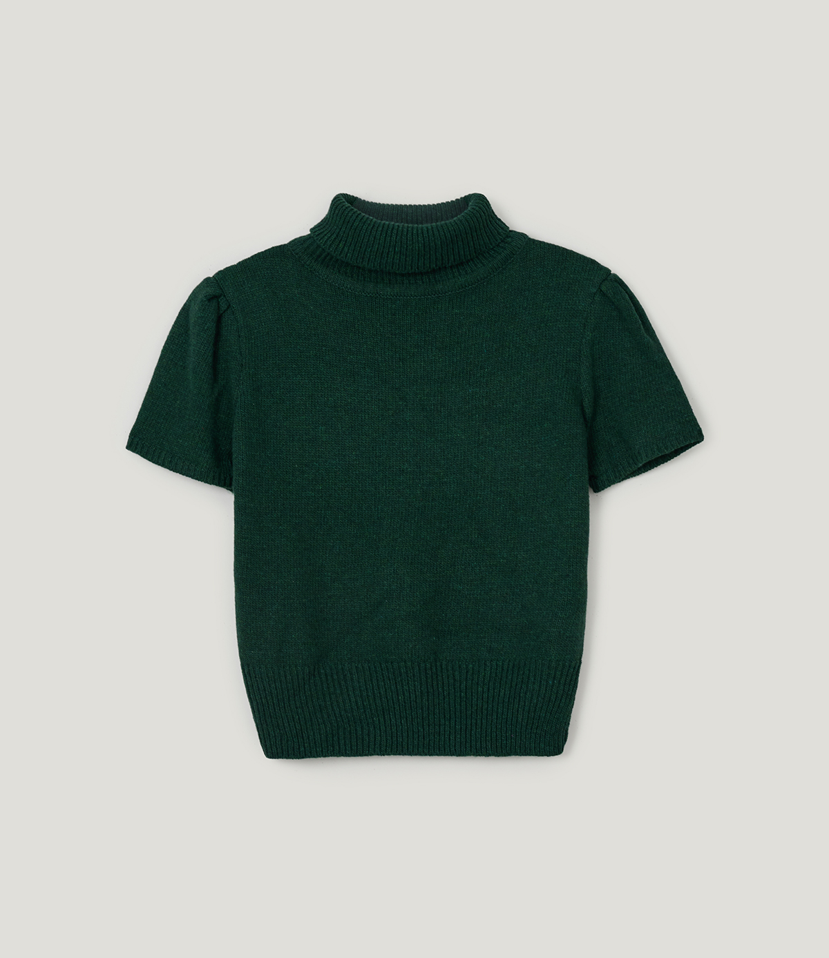 TWEE Det puff turtleneck short sleeve knit - Product detail view