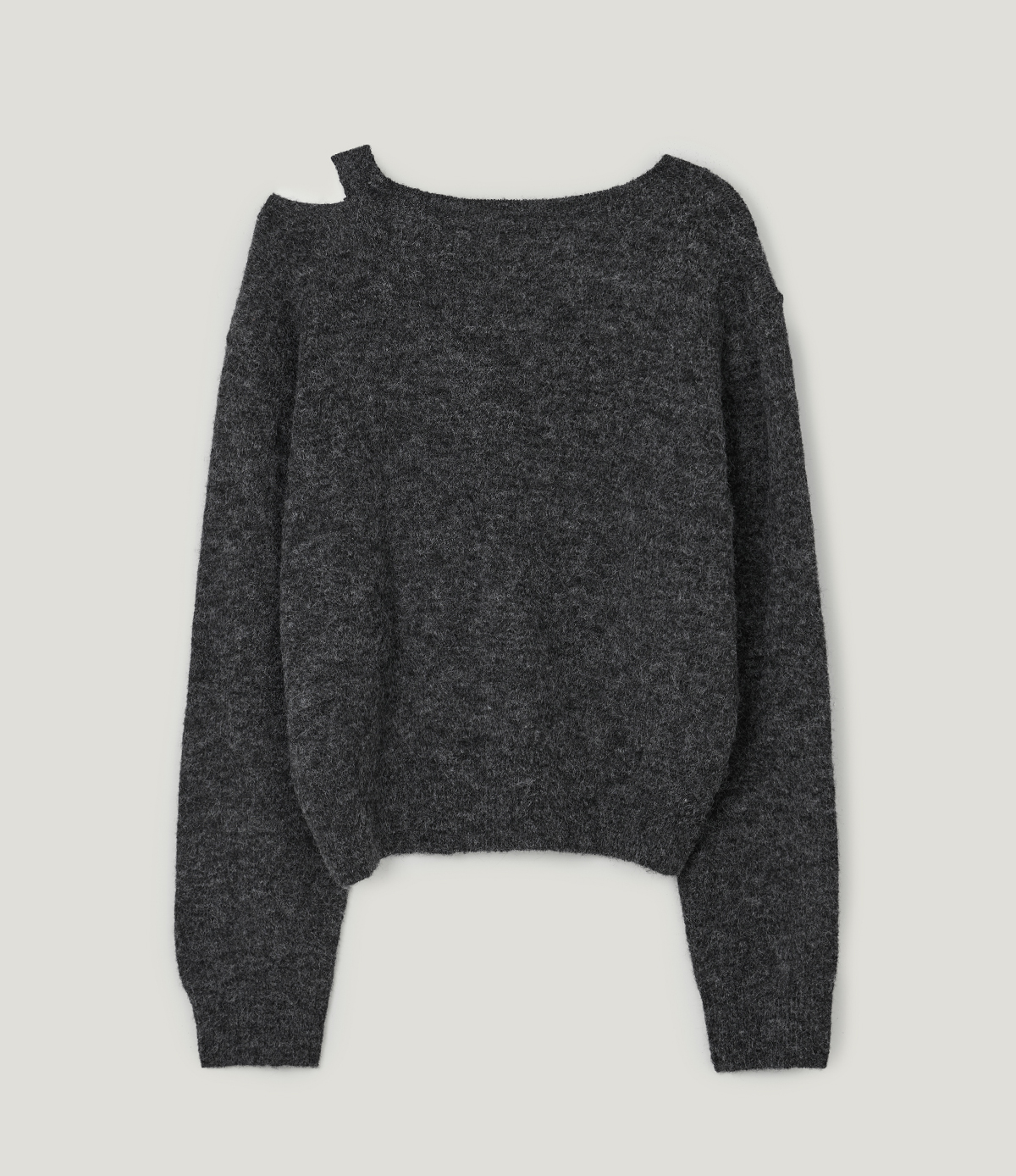 TWEE Newel diagonal button long sleeve knit - Product detail view