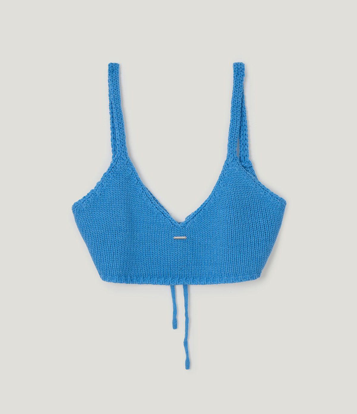 TWEE Denil loose-fit V-neck knit bustier - Product detail view