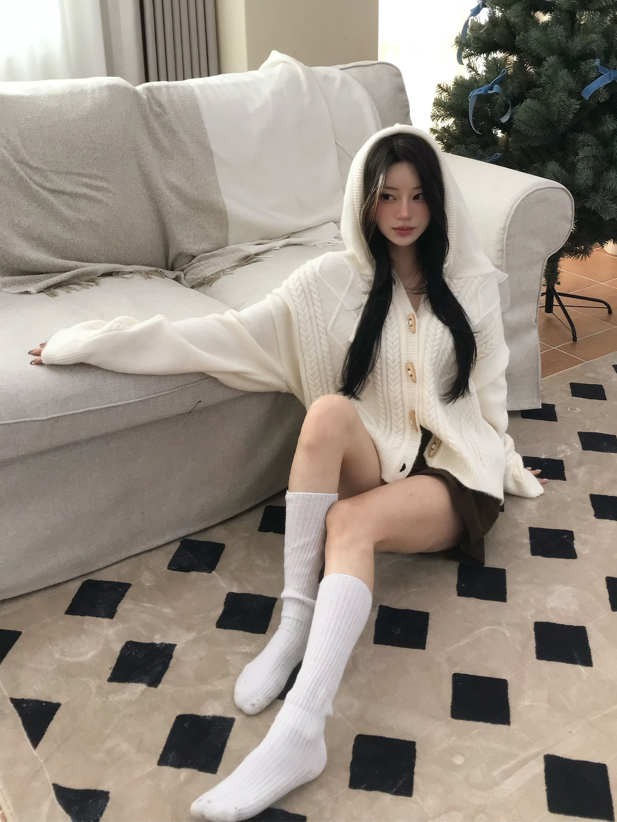 Kinel Two-Way Knit Scarf