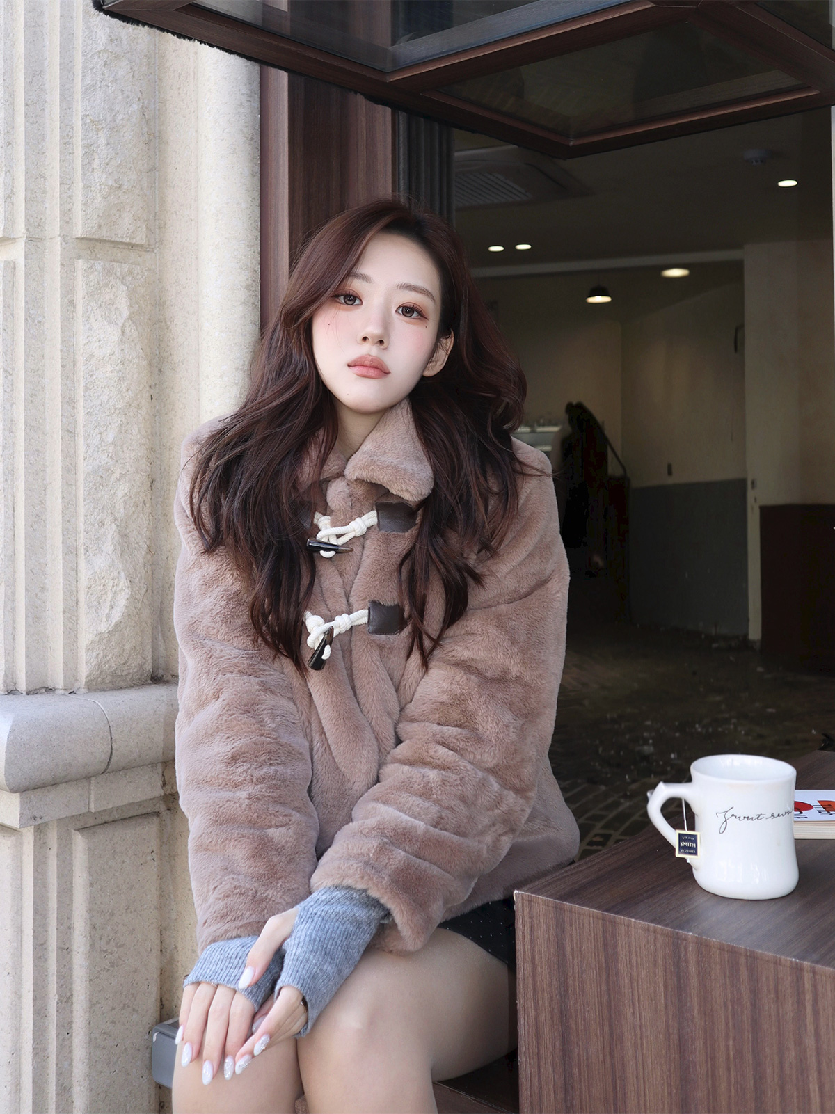 Linton Toggle Fur Jacket